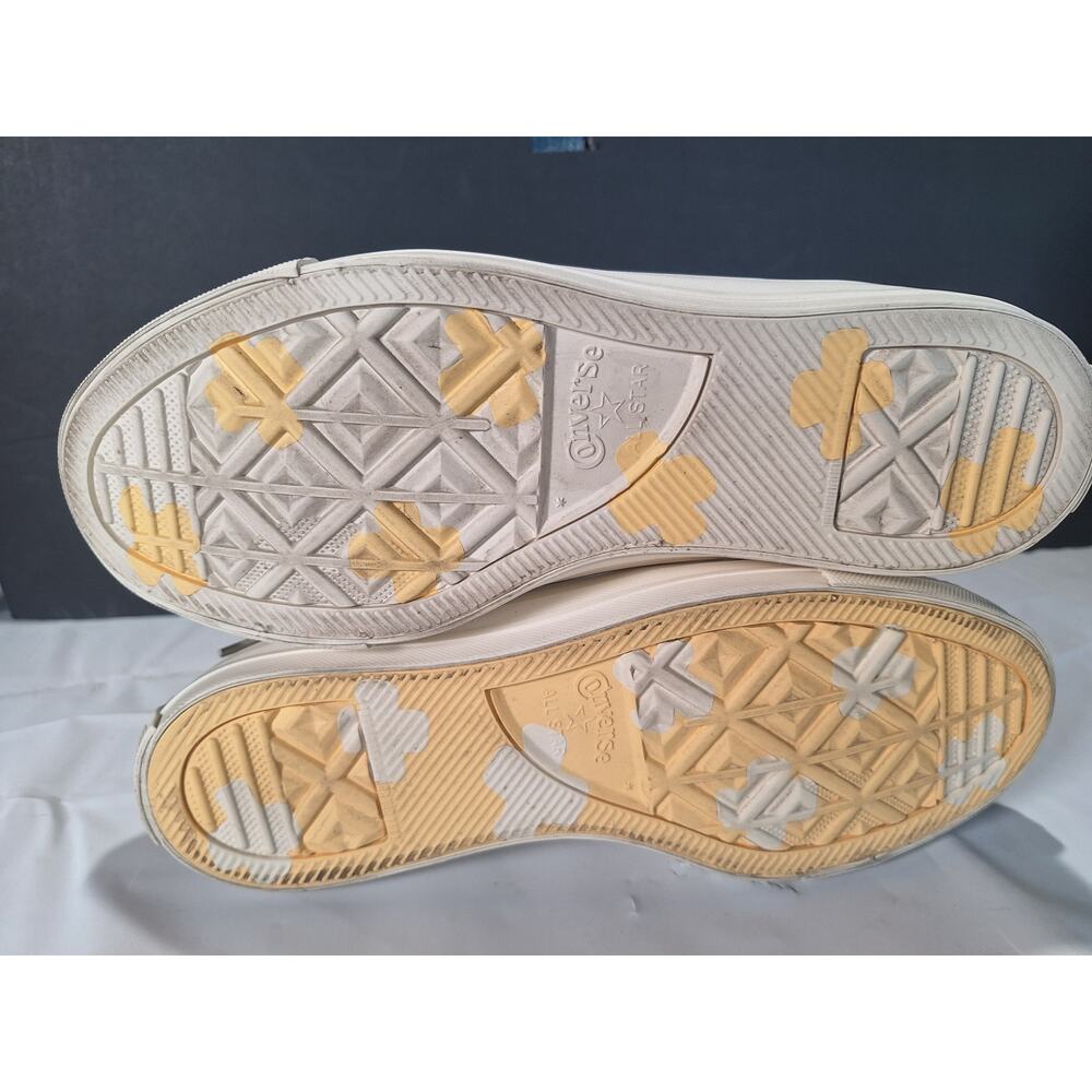Converse Festival Florals A03514C Egret Light Gold Sunflower Womens 8.5 Mens 6.5 - Picture 6 of 10